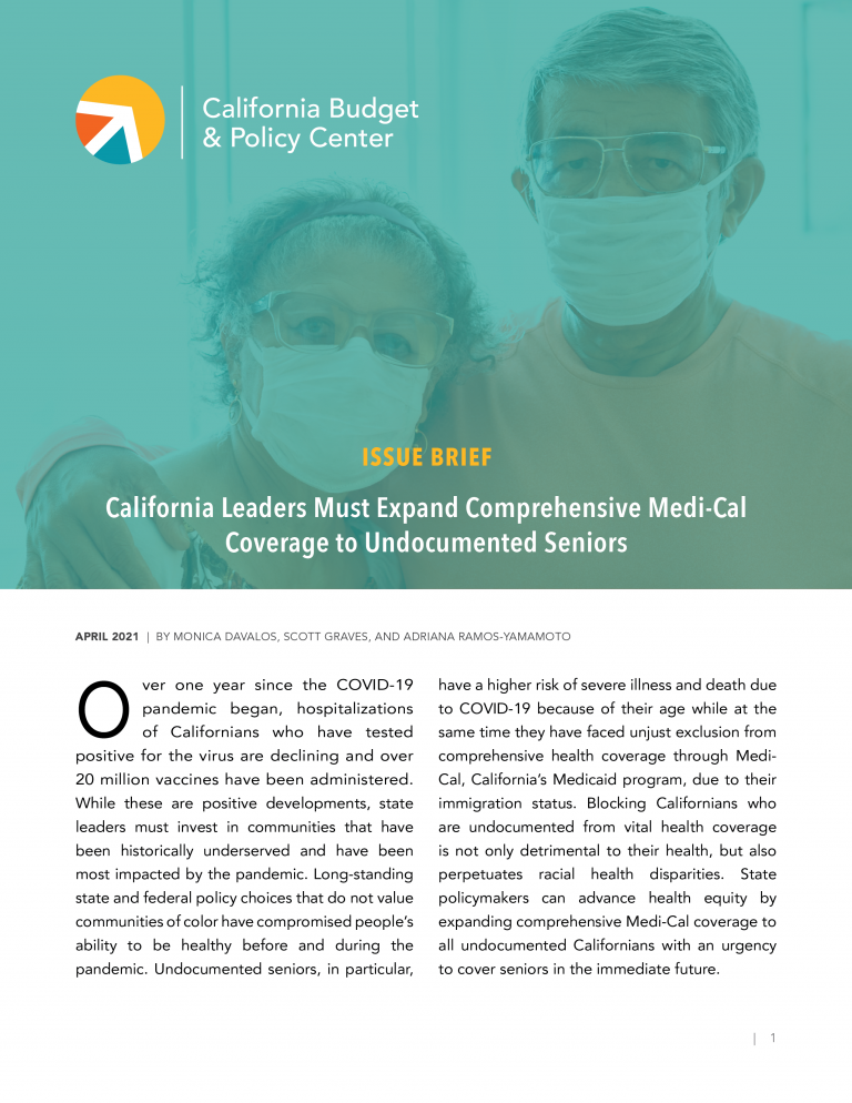 California's Undocumented Seniors Need Comprehensive MediCal Coverage